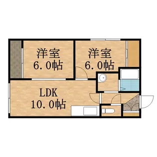 パルコート豊平【402号室】の間取り