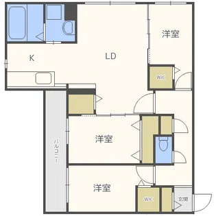 ミュンヘンスクエアⅠ番館【4階】の間取り