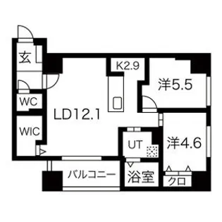 F006【3階】の間取り
