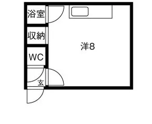 コーポ野島【6号室】の間取り