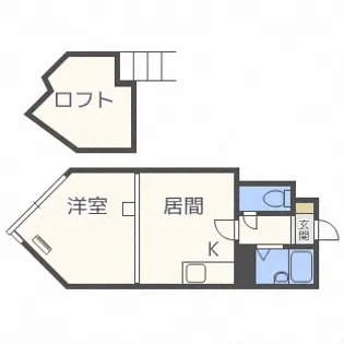 シャトー中の島【00306号室】の間取り