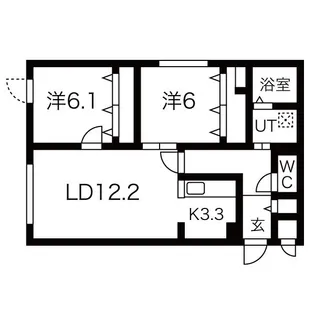FELICE TRE(フェリーチェトレ)【4階】の間取り