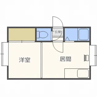 クルーズハウス澄川【0007号室】の間取り