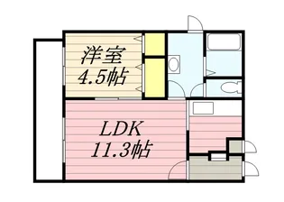 グランド・アイ美園【0205号室】の間取り