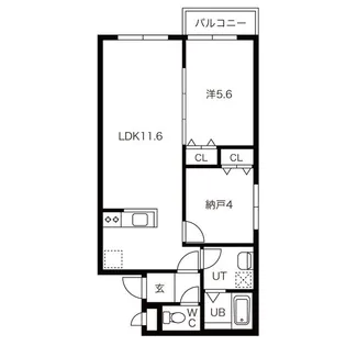 AMI中の島(エーエムアイ中の島)【0402号室】の間取り
