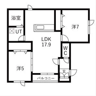 正和パレスD棟【1階】の間取り