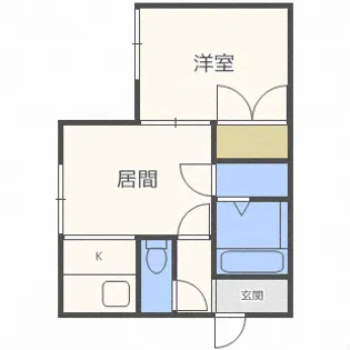 リッチフォレスト【205号室】の間取り