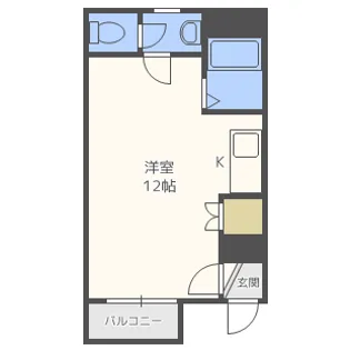エクシードヴィラ中の島【305号室】の間取り