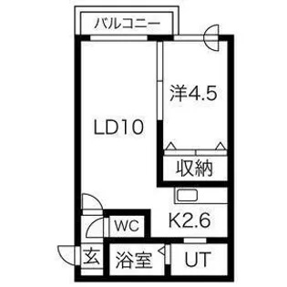 コローレ菊水【4階】の間取り
