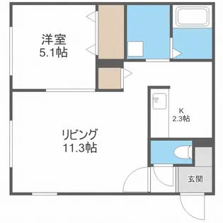 プラン・ドゥ・ボヌール【0101号室】の間取り