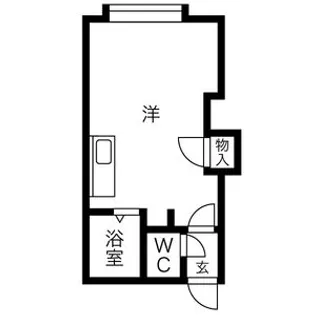 1Rの間取り画像