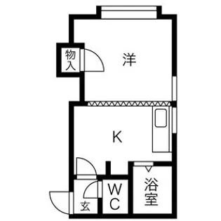 ビバーク平岸【202号室】の間取り