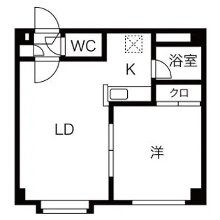 ロイヤルウェイブ【401号室】の間取り