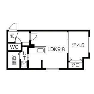 PATIO豊平(パティオ豊平)【2階】の間取り
