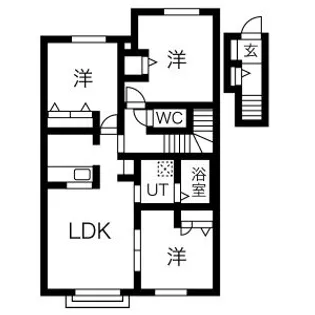 プリムローズⅠ【202号室】の間取り