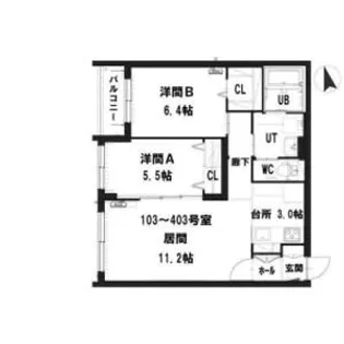 グランメール・シャリテ【3階】の間取り