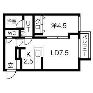 フェリシアコート【402号室号室】の間取り