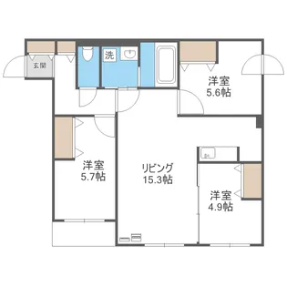 FRANZ TSUKISAMU KOEN【4階】の間取り