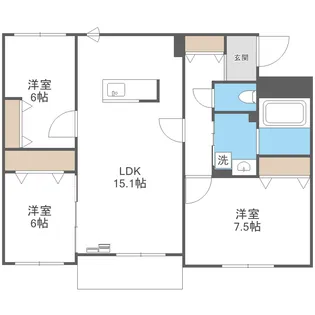 FRANZ TSUKISAMU KOEN【3階】の間取り