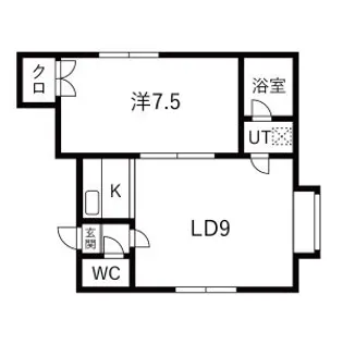 リッチフォレスト【107号室】の間取り