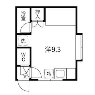 ルミエール川沿A【105号室号室】の間取り