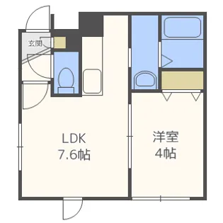 トルペ平岸【1階】の間取り
