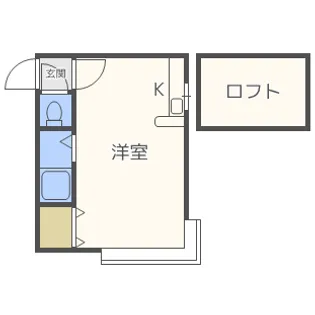 グランフォート平岸【202号室】の間取り