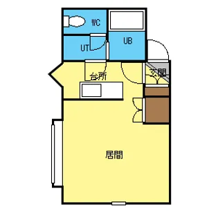 メゾンデュシーニュ1【3号室】の間取り