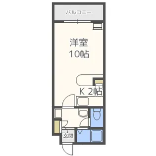 アール28【106号室】の間取り