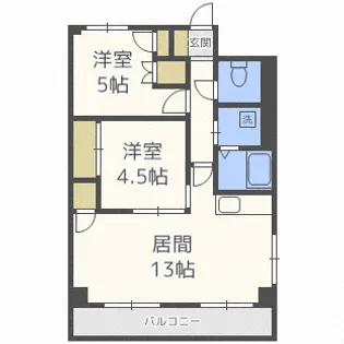 第78松井ビル【801号室】の間取り