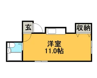 TMハイツ【6号室】の間取り