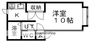 サンセールふじの【101号室】の間取り