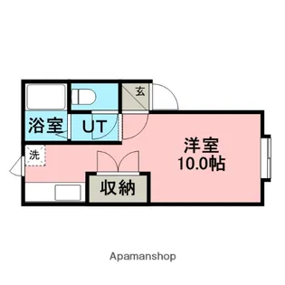 サンセールふじの【103号室】の間取り