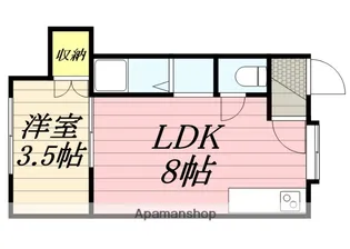 アーバン宮の沢【105号室】の間取り