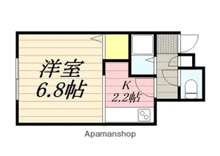 CHARLES DE 豕豕【101号室】の間取り