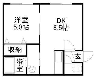 サザンヒルズ壱番館【202号室】の間取り