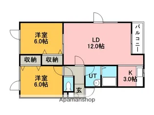 ソレイユ【1階】の間取り