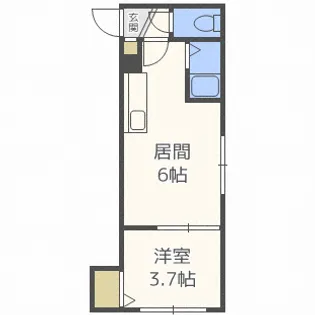 ライベックス澄川【201号室】の間取り