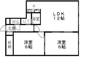 レスポールめぐみ【202号室】の間取り