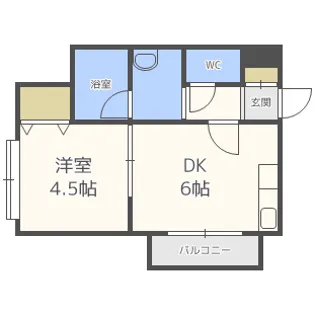 レジデンスヤヨイ【201号室】の間取り