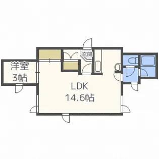 エルフィーネ澄川【B01号室】の間取り