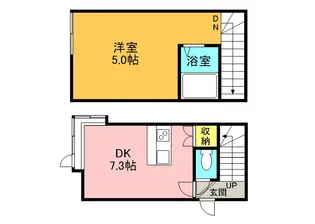ラピス澄川【104号室】の間取り