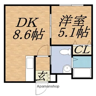 北海道札幌市中央区南六条西25丁目【マンション】の間取り
