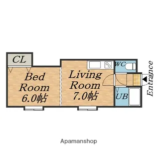 三進栄通マンション【3階】の間取り