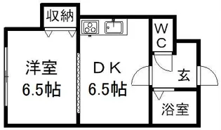 ジュネス札幌【307号室】の間取り