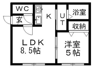 サザンヒルズ壱番館【205号室】の間取り