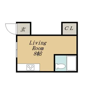 コーポラス白石【B5号室】の間取り