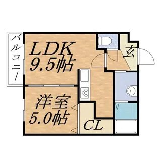 RUKーA円山【3階】の間取り