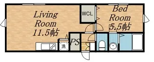 1LDKの間取り画像