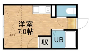 レジデンスオークラ【204号室】の間取り